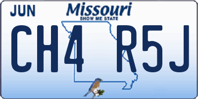 MO license plate CH4R5J