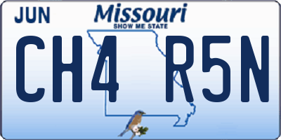 MO license plate CH4R5N