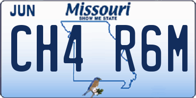 MO license plate CH4R6M