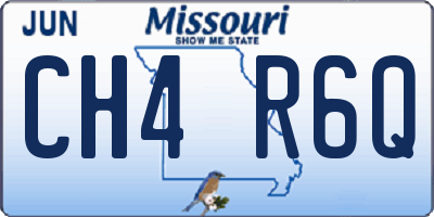 MO license plate CH4R6Q