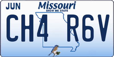 MO license plate CH4R6V