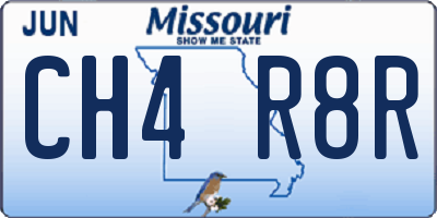 MO license plate CH4R8R