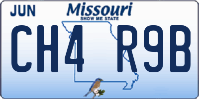 MO license plate CH4R9B