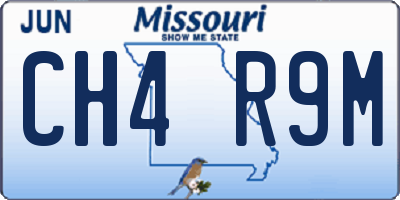 MO license plate CH4R9M