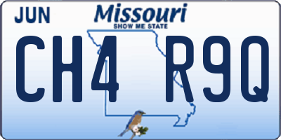 MO license plate CH4R9Q