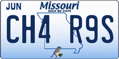 MO license plate CH4R9S