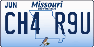 MO license plate CH4R9U