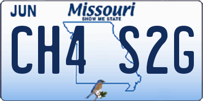 MO license plate CH4S2G