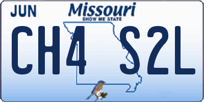 MO license plate CH4S2L
