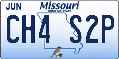 MO license plate CH4S2P