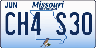 MO license plate CH4S3O
