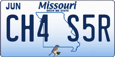 MO license plate CH4S5R