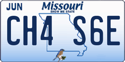 MO license plate CH4S6E