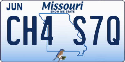 MO license plate CH4S7Q