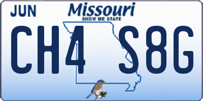 MO license plate CH4S8G