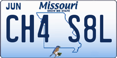 MO license plate CH4S8L
