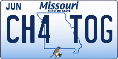 MO license plate CH4T0G