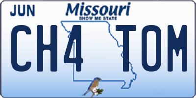 MO license plate CH4T0M