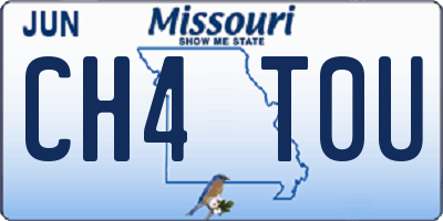 MO license plate CH4T0U