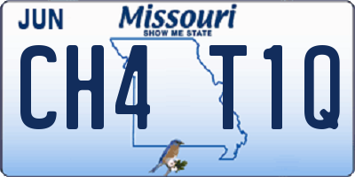 MO license plate CH4T1Q