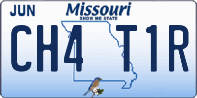 MO license plate CH4T1R