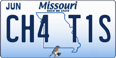 MO license plate CH4T1S