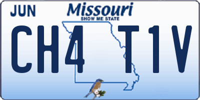 MO license plate CH4T1V