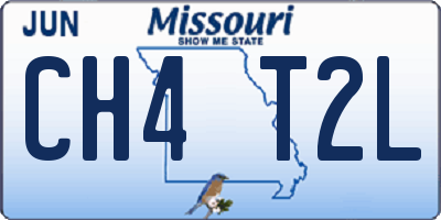 MO license plate CH4T2L