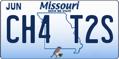 MO license plate CH4T2S