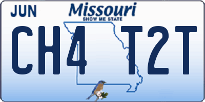 MO license plate CH4T2T