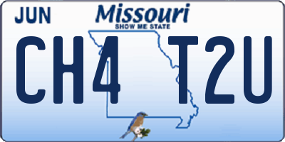 MO license plate CH4T2U