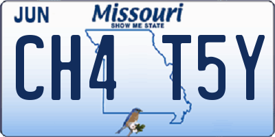 MO license plate CH4T5Y