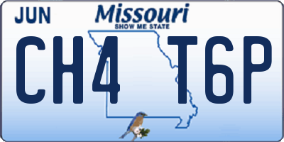 MO license plate CH4T6P