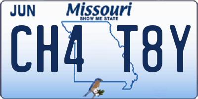 MO license plate CH4T8Y