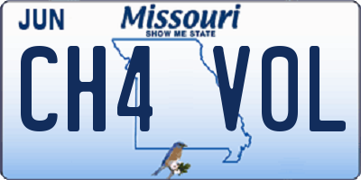 MO license plate CH4V0L