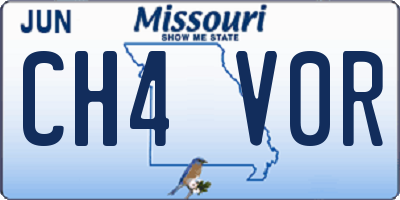 MO license plate CH4V0R