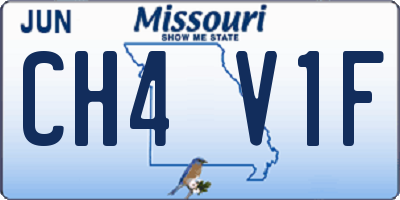 MO license plate CH4V1F