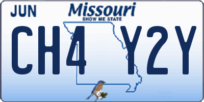 MO license plate CH4Y2Y