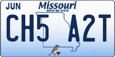 MO license plate CH5A2T