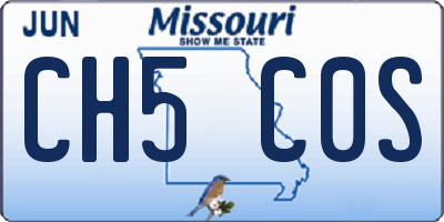 MO license plate CH5C0S