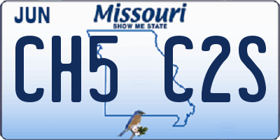 MO license plate CH5C2S