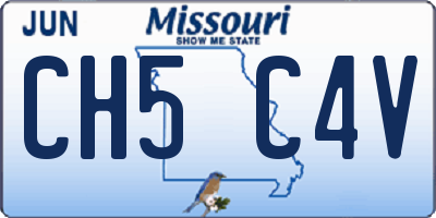MO license plate CH5C4V