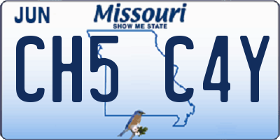 MO license plate CH5C4Y