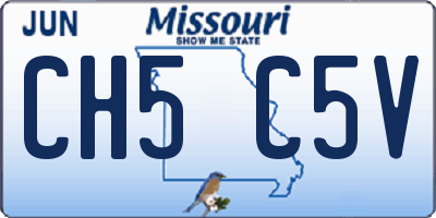 MO license plate CH5C5V