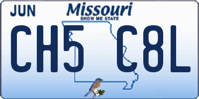 MO license plate CH5C8L