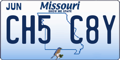 MO license plate CH5C8Y
