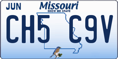 MO license plate CH5C9V