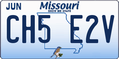 MO license plate CH5E2V