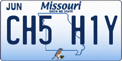 MO license plate CH5H1Y