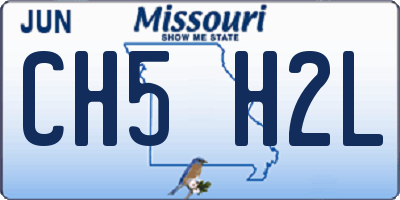 MO license plate CH5H2L